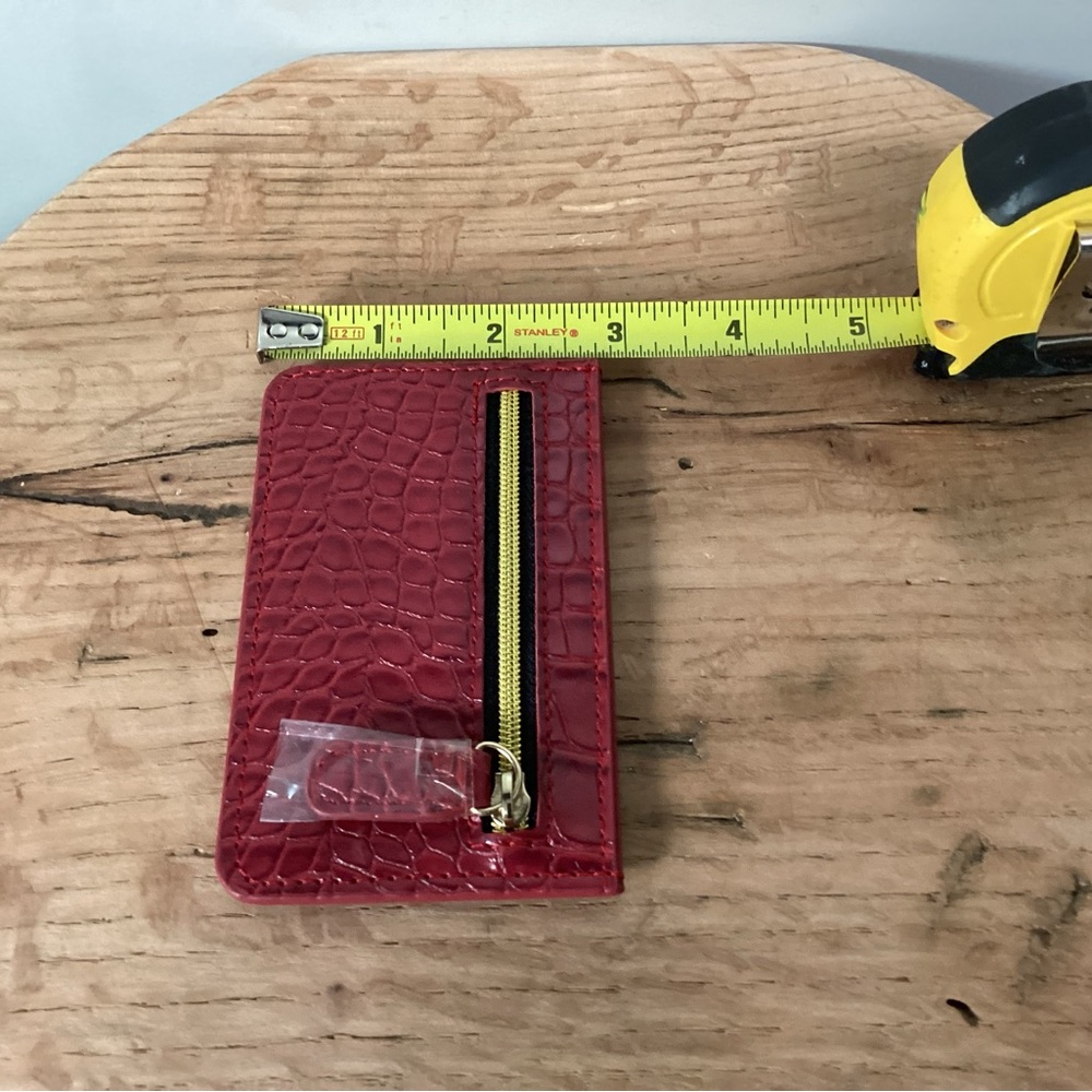 🔴 B-Low The Belt - Faux Croc / Snakeskin Wallet - Credit Card Holder - New Red - Picture 8 of 9